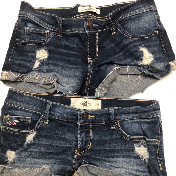 Hollister Pants - 🌊Hollister denim shorts Size 3 -2 pair bundle